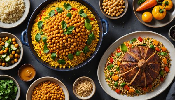Le couscous royal traditionnel et ses légumes ensoleillés
